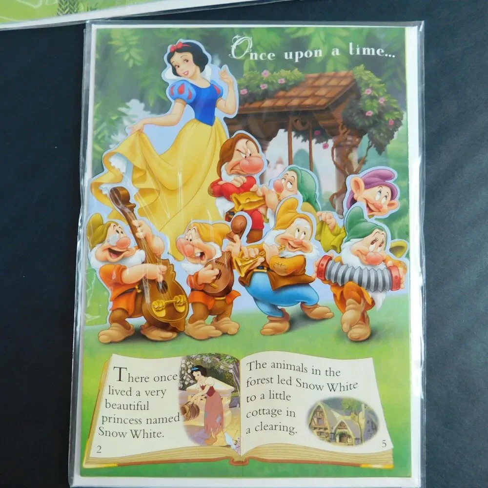 Disney Birthday Cards Pop-Up Storybook & Envelopes Wish Fun Cinderella Lot of 5